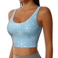 thumbnail image 2 of Fuzoiu Snowflake Snowing Print Women's Sports Vest,U-Back Sports Tank,Gym Vests,Athletic Sleeveless Shirts,Exercise Undershirts,Yoga, Gym, and Dance Wear-Small, 2 of 8