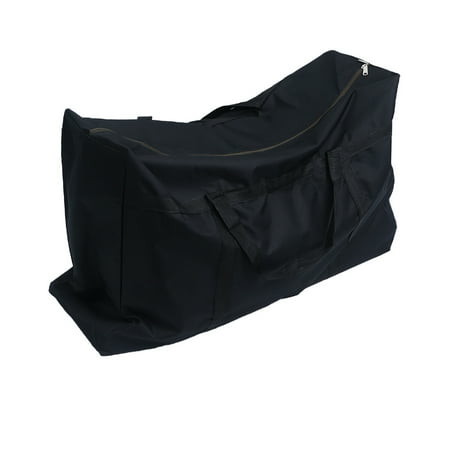 Topbathy Soft Storage Bags with Zipper Black Oxford Cloth Waterproof 1Pcs Household Users Home Organization