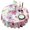 Pioneer Flower Floral, variant on Pioneer Flower Floral Print Pattern Round Tablecloth 60"x60",Wrinkle Wipeable Table Cloth for Kitchen Dining Room Picnic Patio Party