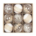 thumbnail image 1 of 9 Uds adornos de bolas de Navidad adornos navideños decoración DIY adornos colgantes de de Navidad para fiesta de año nuevo al aire libre Estilo D, 1 of 8