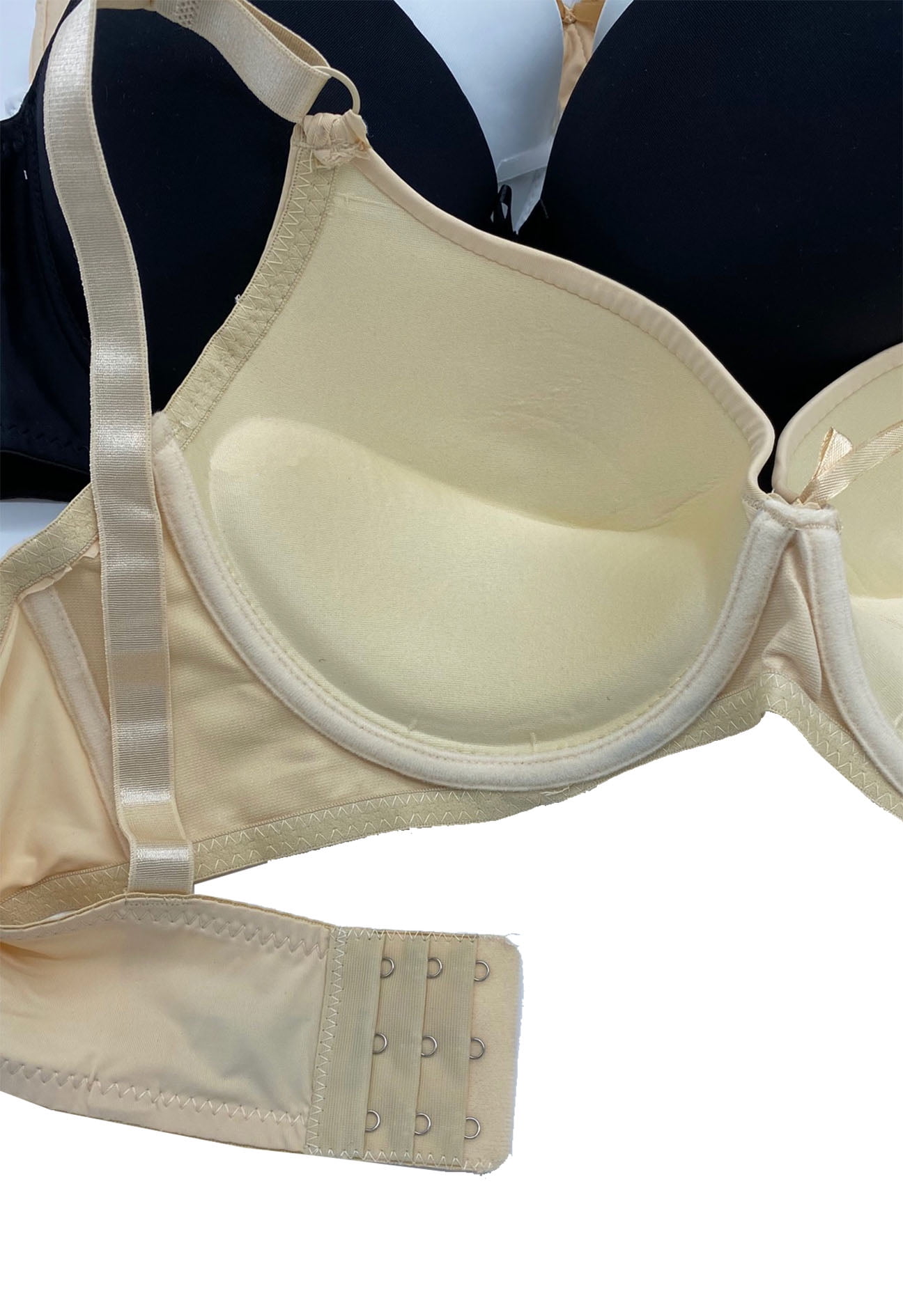 6 Pieces ADD 2 Cup Triple Maximum Lift Boost Cup Double Push Up Bra B/C  (38B) 