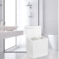 thumbnail image 2 of Cesto para ropa sucia Simple Houseware doble con tapa, color blanco, 2 of 5