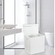 thumbnail image 2 of Cesto para ropa sucia Simple Houseware doble con tapa, color blanco, 2 of 5
