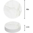 thumbnail image 1 of FMSHPON Marble Set of 4 Round Coaster for Drinks, Absorbent Ceramic Stone Coasters Cup Mat with Cork Base for Home Kitchen Room Coffee Table Bar Decor, 1 of 5
