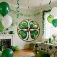 thumbnail image 5 of 2D Flat Acrylic Four Leaf Clover Sun Catcher Disc, St. Patrick's Day Window Pendant, Holiday Hanging Ornament, Green Acrylic for Door and Porch Decoration, Homeowners and Gift Givers, 5 of 6