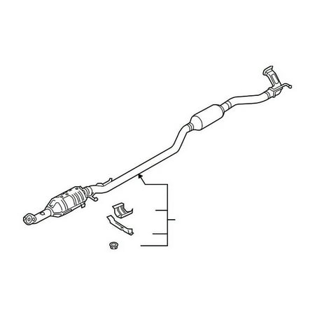 Genuine OE Mitsubishi Intermediate Pipe - 1570C896 Fits select: 2016-2021 MITSUBISHI OUTLANDER SPORT
