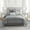 Gray, variant on Salerno 7 Piece Faux Suede Embroidered Comforter Set, Grey - King