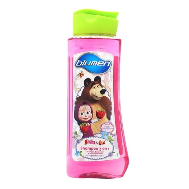 Shampoo Blumen Masha y el oso 3 en 1, 500 ml