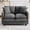 Dark Gray, variant on 51" Cloud Loveseat Sofa, Modern 2-Seater Couch with Deep Seat, Soft Chenille Upholstery & 2 Throw Pillows