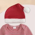 thumbnail image 6 of TOWED22 My First Christmas Baby Boy Outfit Stripe Long Sleeve Romper Long Pants with Hat 3Pcs Xmas Clothes Set,Red,9-12 M, 6 of 8