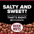 thumbnail image 3 of BEER NUTS Original Peanuts - Travel Size Sweet & Salty Bar Nuts - Gluten Free, Kosher, Low Sodium Peanut Snacks - 12oz Resealable Can, 3 of 6