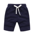 thumbnail image 5 of Gytharion Children's Cotton Short Pants Summer Casual Solid Color Drawstring Elastic Waist Shorts Kids Lightweight Outdoor Sport Short Pants, 0-12 Years, 5 of 5