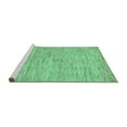 thumbnail image 2 of Ahgly Company Machine Washable Indoor Rectangle Solid Turquoise Blue Modern Area Rugs, 4' x 6', 2 of 4