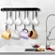 thumbnail image 5 of Coffee Mug Holder for Wall: 17-Inch Black Coffee Bar Cup Hanger Hooks - Hanging Coffee Cup Rack Storage Organizer 2Pcs, 5 of 5