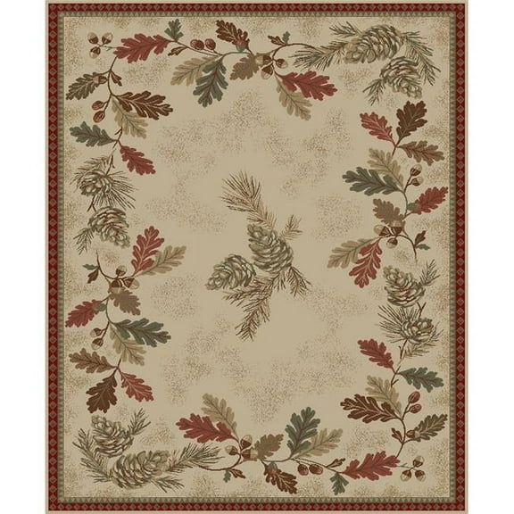 Mayberry Rug  7 ft. 10 in. x 9 ft. 10 in. American Destination Oak Mountain Area Rug - Beige