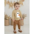 thumbnail image 5 of BemeyourBBs Baby Boy Girl Halloween Sweater Pumpkin/Ghost Long Sleeve Knit Tops, 5 of 8