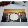 thumbnail image 1 of EREHome Churches Caldera Village Dramatic Surreal Sky Placemat Table Mat Cup Mat 12x18 inch,Set of 2, 1 of 2