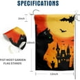 thumbnail image 2 of Black Cat Garden Flag 12 x 18 Halloween Cat with Green Eyes Decorative Flags for Outside Yard Decor Double Sided, 2 of 7