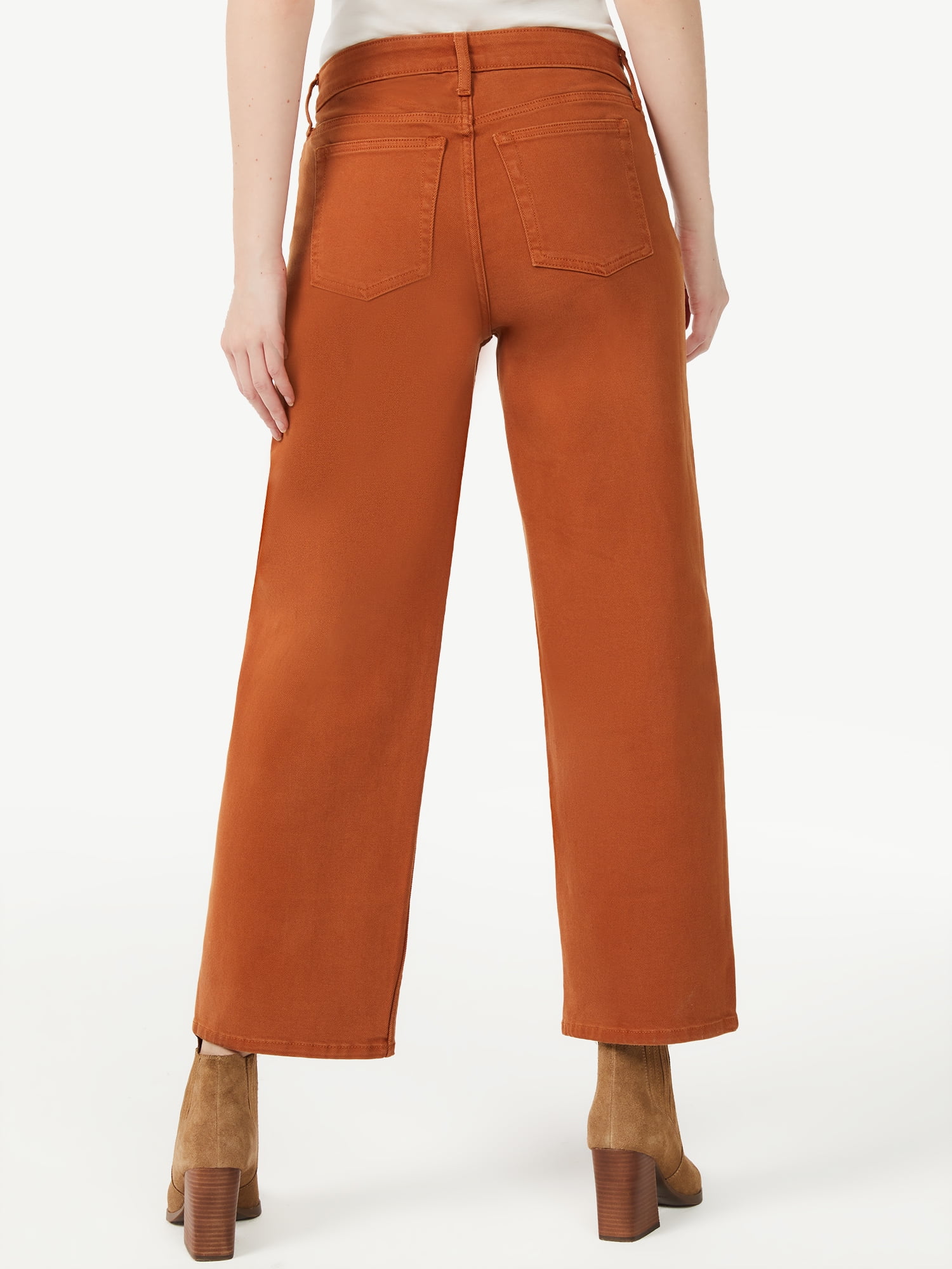Free Assembly Women's Cropped Wide Leg Jeans