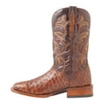 thumbnail image 3 of El Dorado Men's Handmade Full Quill Ostrich Stockman Boot Broad Square Toe Bronze, 3 of 7