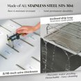 thumbnail image 3 of [BIANCA] All Stainless Steel One-tier self-draining dish rack, 3 of 9