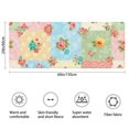 thumbnail image 3 of Pioneer Flower Floral Print Pattern Bathroom Rugs Mat, Non Slip Microfiber Bathroom Rug with Rubber Backing, Soft Mats for Bathroom Floor Tub Shower, 24"x60", 3 of 5