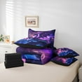 thumbnail image 6 of Manfei Magic Animal Dragon 7-Piece Twin Bedding Sets,Galaxy Starry Night Bedding Comforter Set,Pink Blue Sheet Sets For Teens,Ultra Soft Home Decor Reversible, 6 of 8