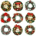 thumbnail image 6 of 2025 New Year Christmas Wreaths Door Hanging 30cm Large Christmas Wreath for Door Window Artificial Hanging Home Party Decor, 6 of 7