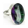 thumbnail image 3 of Mystic Topaz Gemstone Wedding Ring, 925 Sterling Silver Handmade Jewelry, Engagement&nbsp;Gifts For Her, Promise Ring, Cocktail Ring, Birthday&nbsp;Gifts, Mothers Day&nbsp;Gifts (mystic-topaz, 13), 3 of 4