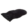 thumbnail image 1 of Youkk Add Touch Of Luxury To Living Space With Faux Fur Rug Machine Washable Polyester Faux Lambskin Rug black, 1 of 6