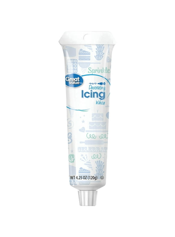 Great Value White Decorating Icing, 4.25 Ounces