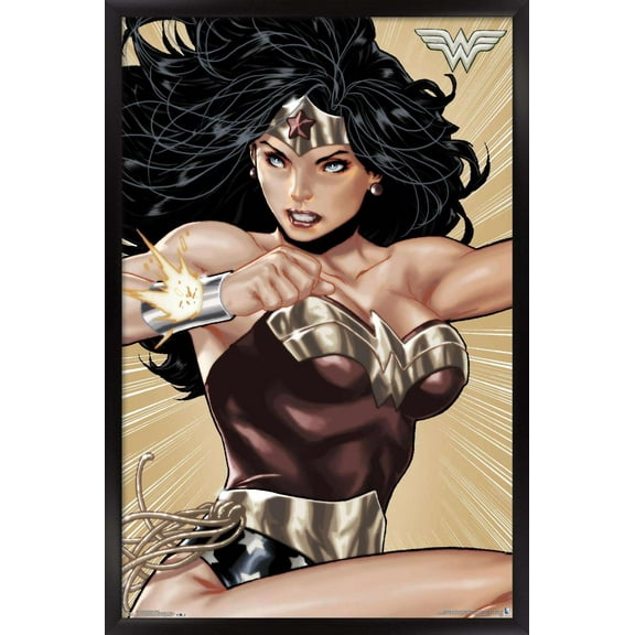 DC Comics - Wonder Woman - Hyper Wall Poster, 14.725" x 22.375", Framed