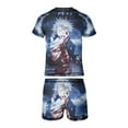 thumbnail image 6 of Jujutsu Kaisen Boys Rash Guard Set 2 Piece Swimsuits Short Sleeve Bathing Suits with Trunks, 6 of 7