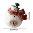 thumbnail image 6 of 1 PC Christmas Decorative Figurine, Resin Christmas Snowman Decor, Xmas Ornament for Table Top Centerpiece Fireplace, Handmade Statue for Xmas Gift, Christmas Party Home Decoration, 6 of 6