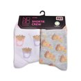 thumbnail image 2 of No Boundaries Women's Graphic Shortie Crew Socks, 10-Pack, Shoe Size 4-10, 2 of 5