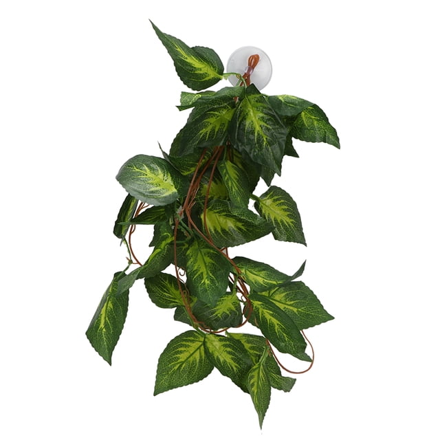 Reptile Plants For Terrarium, Reptile Vines Reptile Plants Flexible Bendable Jungle Terrarium Hanging Plants Vines Artificial Leaves Decorations For Reptiles Amphibians
