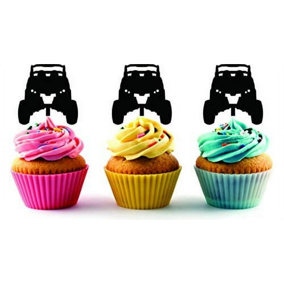 Whimsical Practicality's RZR Razor Silhouette Acrylic Cupcake Toppers 12 pcs