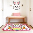 thumbnail image 6 of Easter Bunny Doormat, Super Soft Non-Slip Easter Rug for Front Door, Porch, Kitchen, Bathroom, 50x80 cm Colorful Spring Welcome Mat Indoor Outdoor, 6 of 7