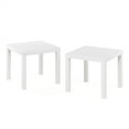 thumbnail image 3 of Furinno Classic Homey Square Side Table, Set of 2, White, 3 of 6
