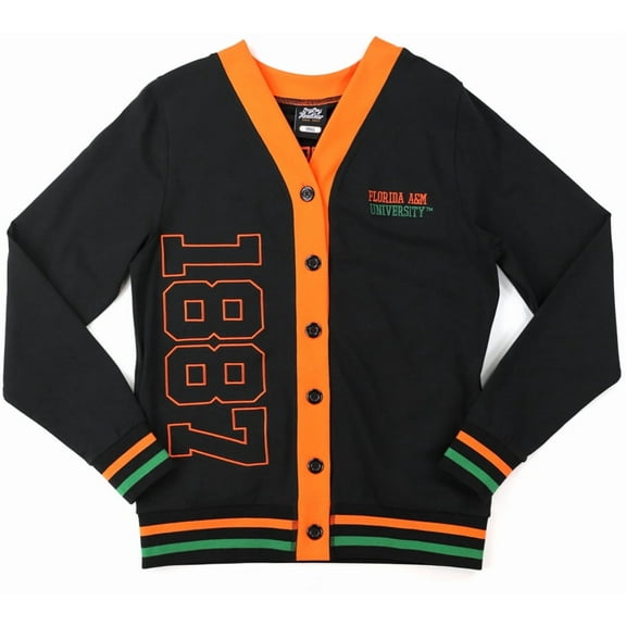 Big Boy Florida A&M Rattlers S12 Womens Cardigan [Black - S]