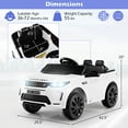 thumbnail image 2 of Infans 12V Kids Ride On Car Licensed Land Rover Electric Vehicle w/ Remote Control, 2 of 7