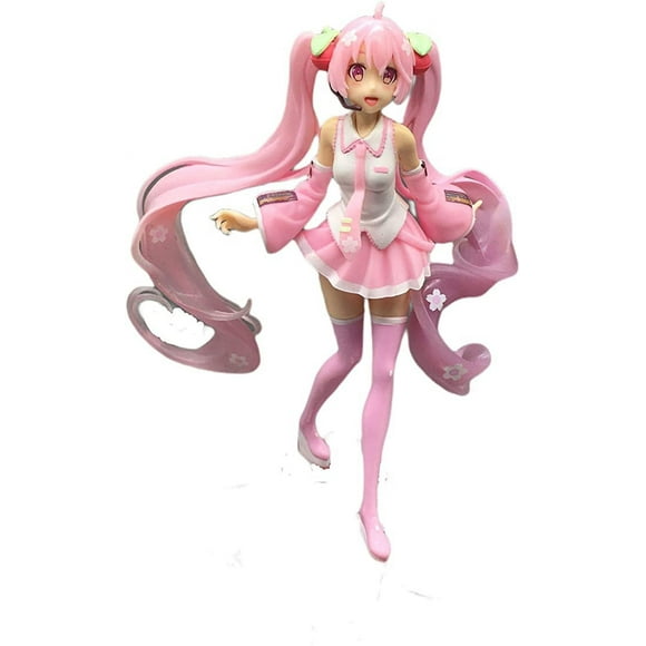 Anime Action Figure Miku Figure Anime Figures Pink Cherry Blossoms Figure Gift Desktop Collection Ornament for character collections or gifts 78",a1