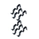 thumbnail image 1 of Negro 2 de 6 piezas de soporte de barra de cortina doble para cortinas de ventana ajustable para barra de 25,4 ,8 mm, resistente, 1 of 8