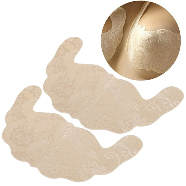Cubiertas De Pezones Pastizas De Pasteles De Pecho Papas De Encaje Autoadhesivas Desechables Almohadillas Invisibles En Forma De U Hipoalergénica Cómoda Con Material De Tela