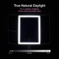 thumbnail image 3 of Fancii Makeup Mirror with Natural LED Lights, Lighted Trifold Vanity Mirror with 5X & 7X Magnifications - Dimmable Lights, Touch Screen, Cosmetic Stand - Sora (Black), 3 of 8