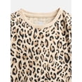 thumbnail image 2 of Wonder Nation Baby and Toddler Girls Printed Tee with Long Sleeves, Sizes 0M-5T, 2 of 3