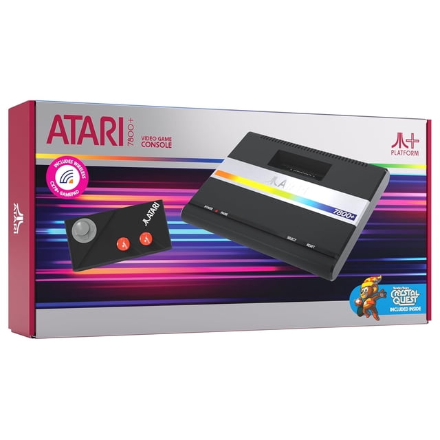 Official Atari 7800+ Console & Wireless Controller HDMI Output