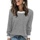thumbnail image 1 of Ropa para mujer,Camiseta de manga larga raglán con bloques de color para mujer, corte holgado y cuello redondo, informal y cómoda para el hogar y el uso diario, sopatenor, 1 of 8