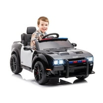 EastVita Kids Electric Car Licensed Dodge Challenger Ride On Car 12V Electric Vehicles Battery Powered with Remote Control, LED Lights, Bluetooth, MP3 Black