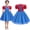 Top+Dress, variant on Princess Hero bros Halloween Fancy-Dress Costumes with Hat Beard for Child, Little Girls 7-8